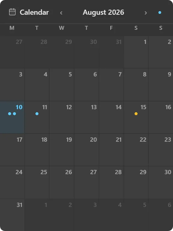 Calendar