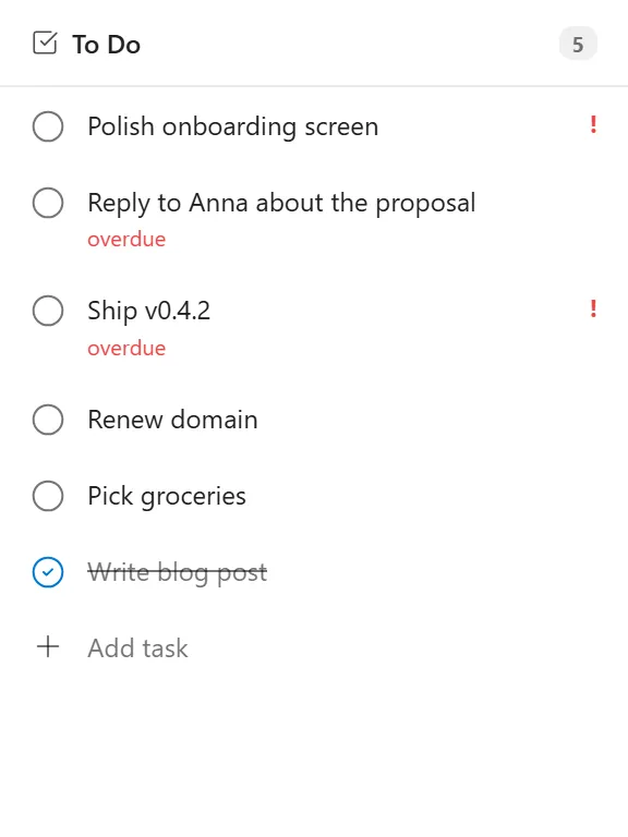 To Do